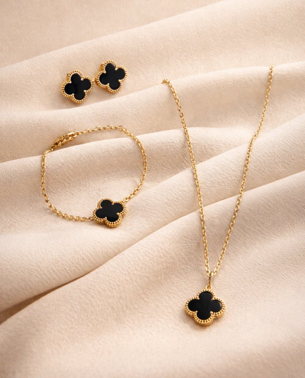 Clover Gold Matching Set 14k
