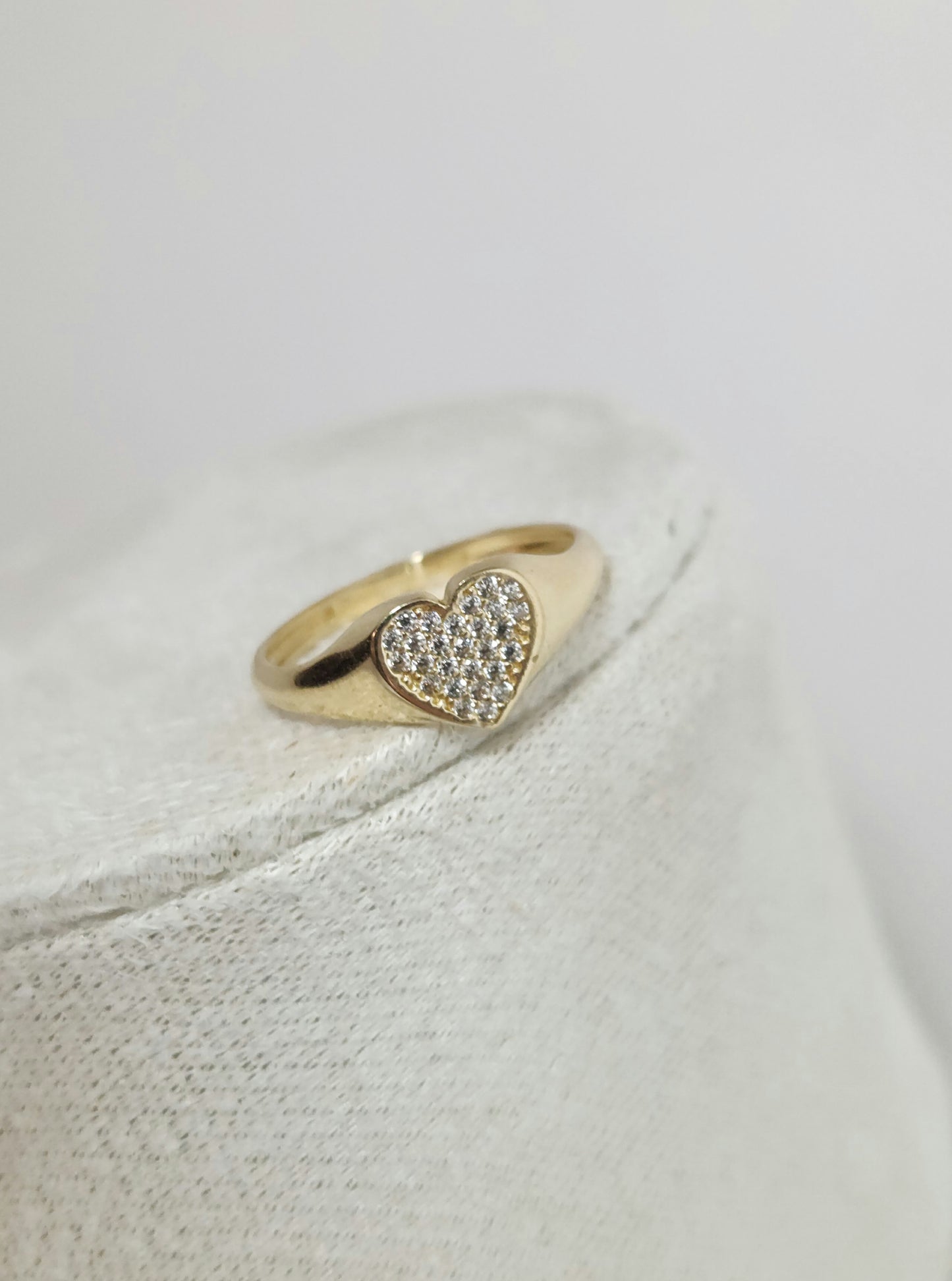 Golden Heart Gold Ring
