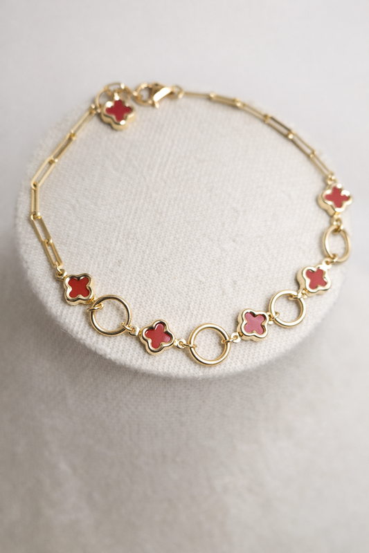 Golden Clover 14K Gold Bracelet